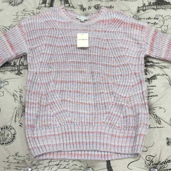 Women's Lukcy Brand Marled Crew Neck Sweater - Picture 4 of 8